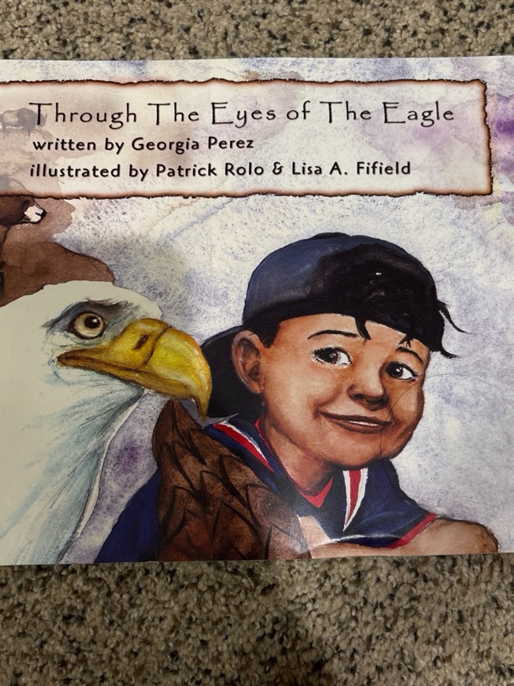 Through The Eyes of The Eagle - Children's Bird Book (White, Yellow, Blue)